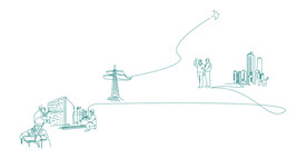 国家电网电力线描图