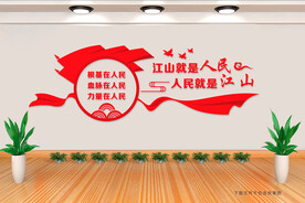 江山就是人民党建标语文化墙