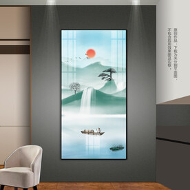 抽象山水画客厅玄关装饰画床头画