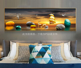 床头画 一帆风顺