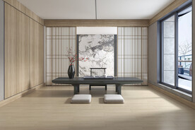 仿古砖瓷砖空间效果图