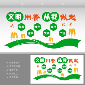 食堂文化墙  
