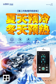 手机控车海报