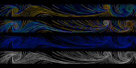 矢量AI线稿星空霓虹灯图案设计