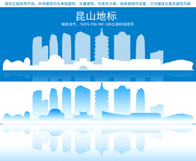 昆山地标建筑剪影