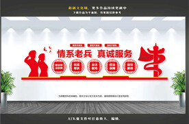 情系老兵文化墙