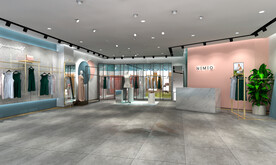 现代服装店场景 家具场景