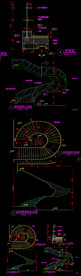 旋转楼梯详图CAD图库