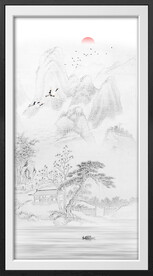 水墨山水画