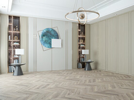 现代客厅场景背景墙