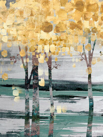 晶瓷画 抽象画 树