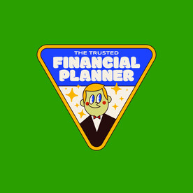 复古插画卡通标签素材系列