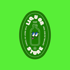 复古插画卡通标签素材系列