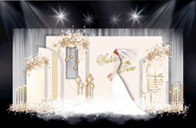 香槟色泰式婚礼效果图设计