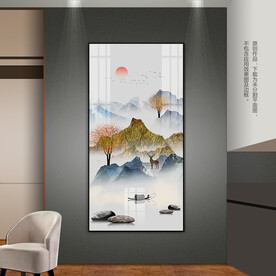 石来运转玄关装饰画客厅卧室挂画