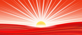 红旗太阳光线红色舞台展板背景图