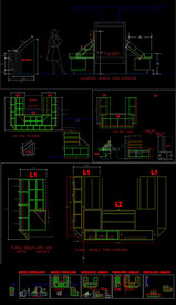 超市家具CAD图库