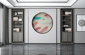 新中式客厅背景墙