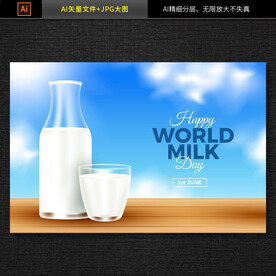 牛奶海报 牛奶素材 图片