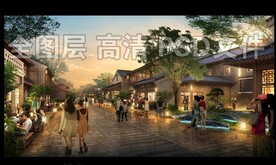 黄昏古典商业街