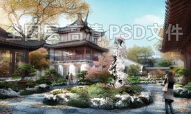 太湖石古建景观