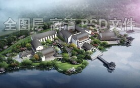 古建园林景观效果图