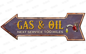 欧美复古箭头铁皮画