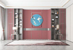 新中式客厅背景墙