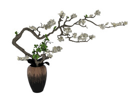 梅花瓶子3d模型