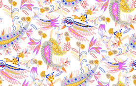 大牌  腰果花 数码印花