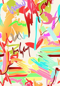 大牌  扎染  水彩  