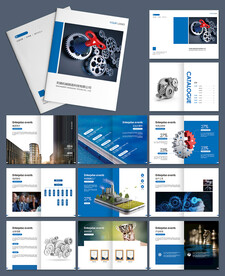 工业机械齿轮宣传画册