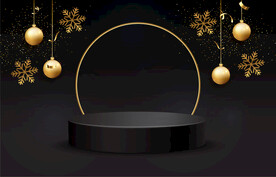 黑色领奖台