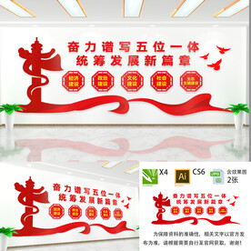 五位一体文化墙