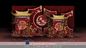 中式婚礼迎宾区