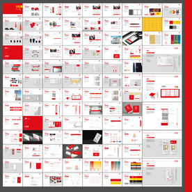 155P红色企业VIS模板