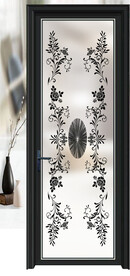 高清分层透明底平开门打印图