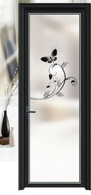 高清分层透明底平开门打印图