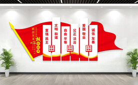 社会主义核心价值观文化墙