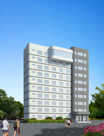 写字楼建筑外观设计案例效果图