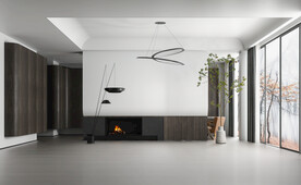 现代餐客厅场景