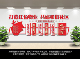 党建红色物业文化墙