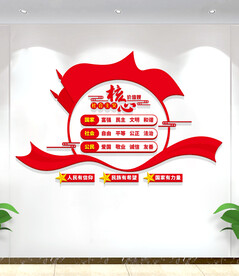 社会主义核心价值观文化墙