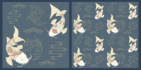 中国风装饰画  新中式二联画