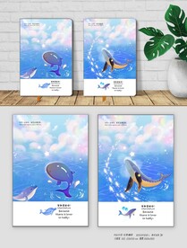 可爱海豚笔记本