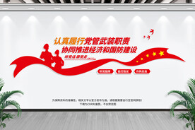 党管武装文化墙