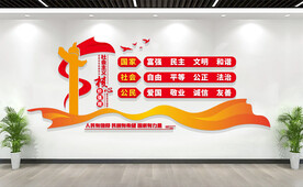 社会主义核心价值观文化墙