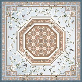 新中式天顶壁画