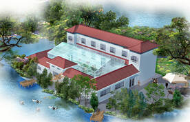 湖心岛会所效果图