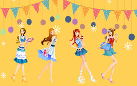 工装服装店背景墙